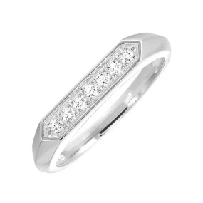 10KT WHITE GOLD DIAMOND (1/8CTW) RING