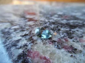 1.17ct GREENISH BLUE MONTANA SAPPHIRE PEAR SHAPE