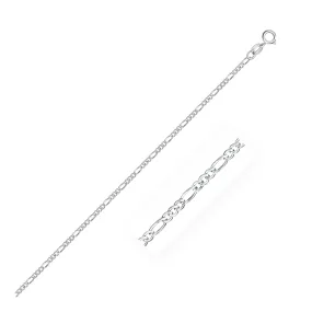 14k White Gold Solid Figaro Chain 1.9mm-rx36699-16