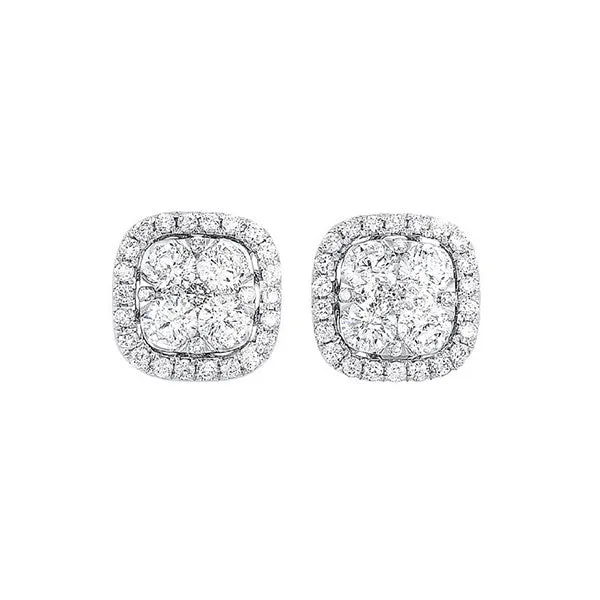 14KT WHITE GOLD DIAMOND (1/2CTW) EARRING