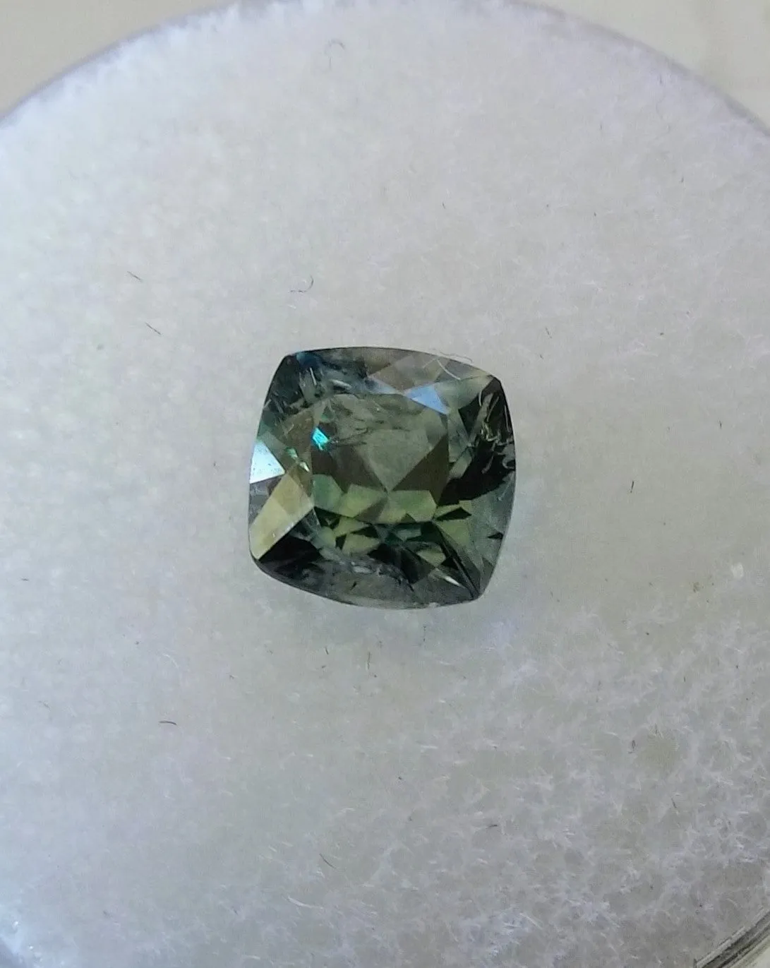 1.53ct BLUE GREEN MONTANA SAPPHIRE ELDORADO BAR