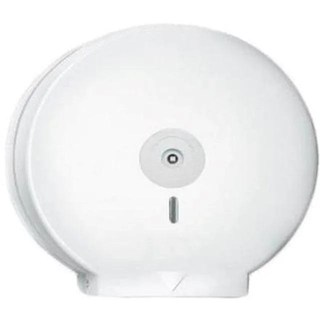 A&C Gentility Jumbo Toilet Roll Dispenser White AC-A606