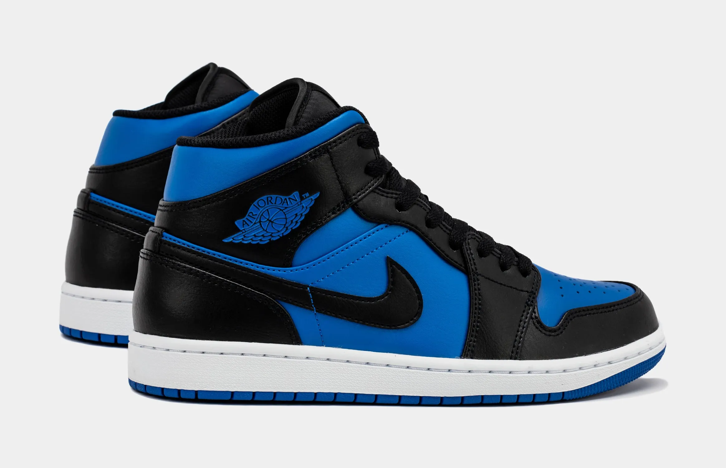 Air Jordan 1 Retro Mid Varsity Royal Mens Lifestyle Shoes (Blue/Black)