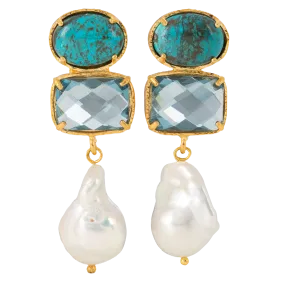 Amaia Earrings Blue