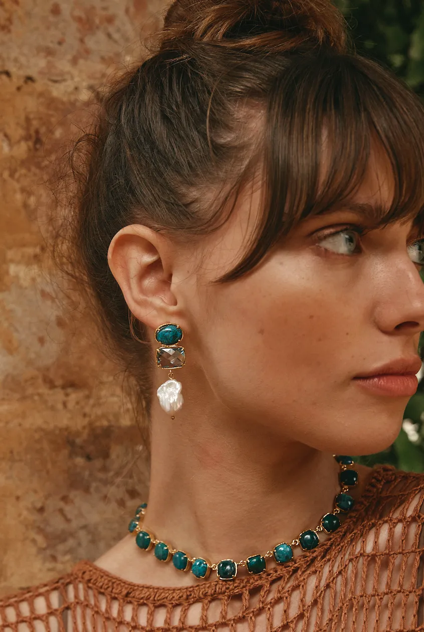 Amaia Earrings Blue