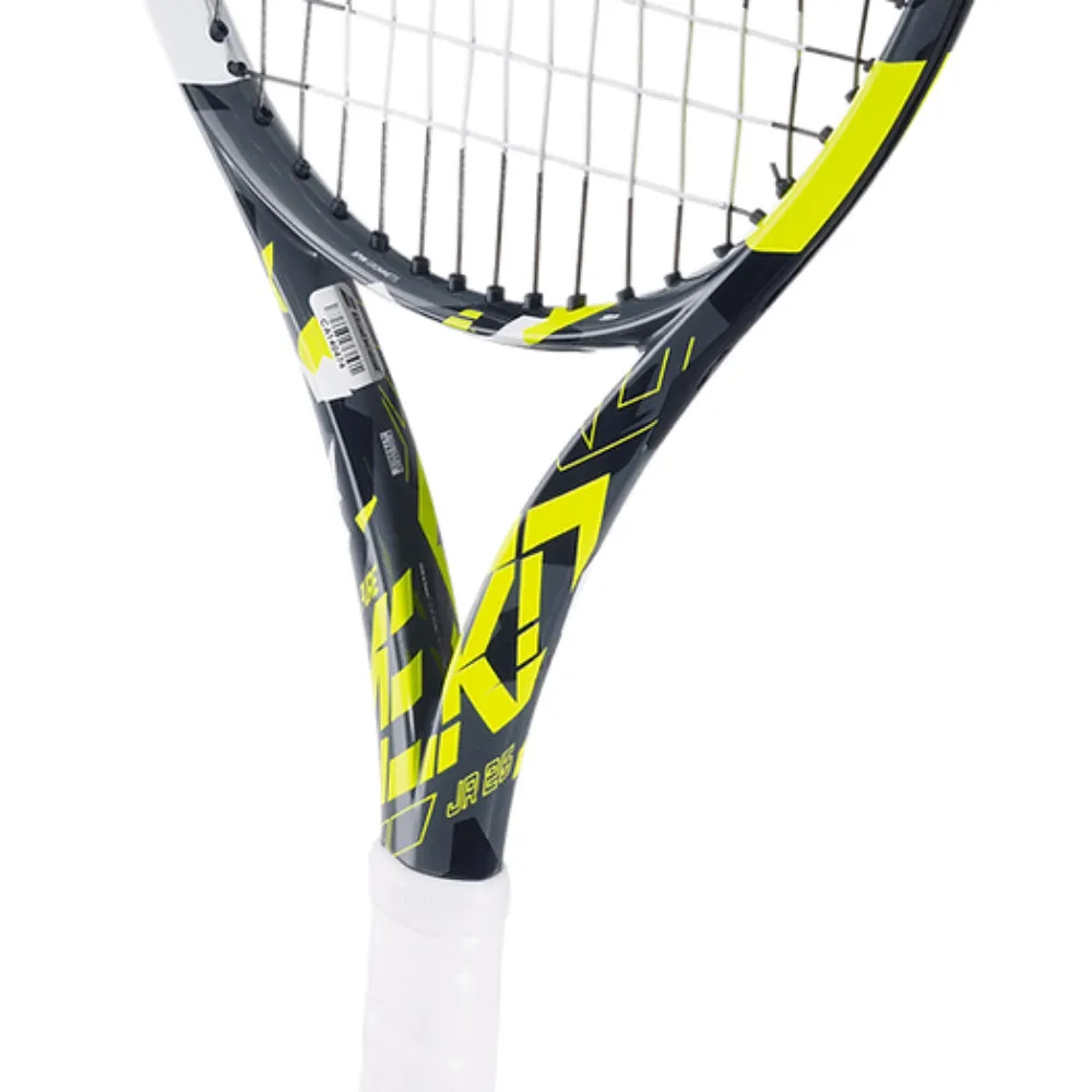 Babolat Pure Aero 2023 Junior 25 Strung Tennis Racquet (Grey/Yellow/White)