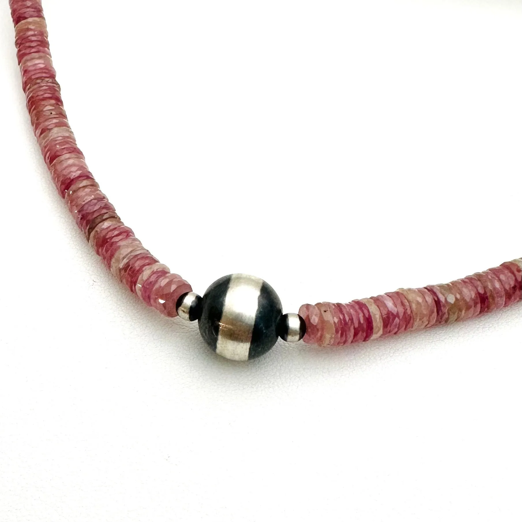 Bespoke: Pink Sapphire Luxe Navajo Pearl Necklace