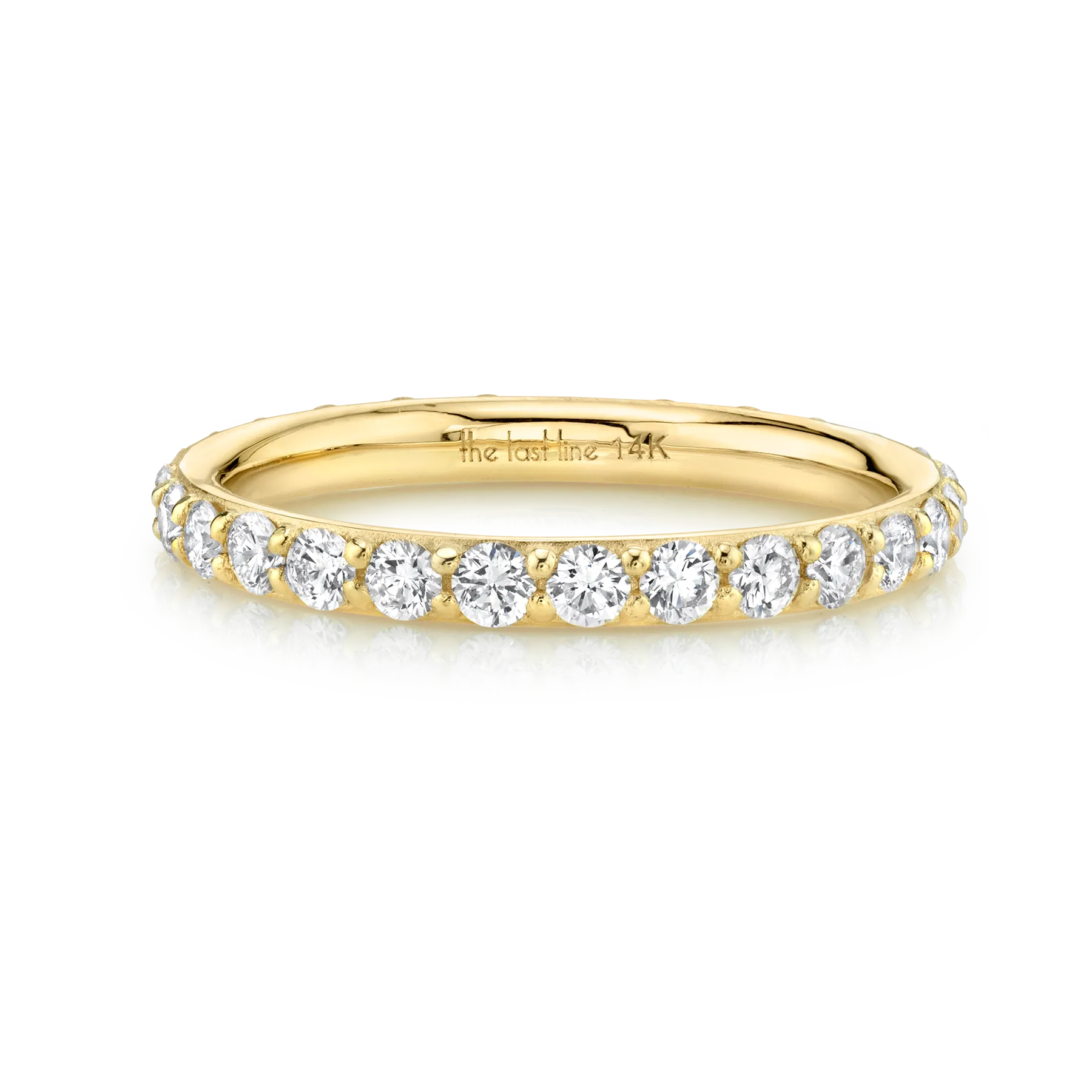 Biggie Eternity Band - White Diamond / 14k Yellow Gold