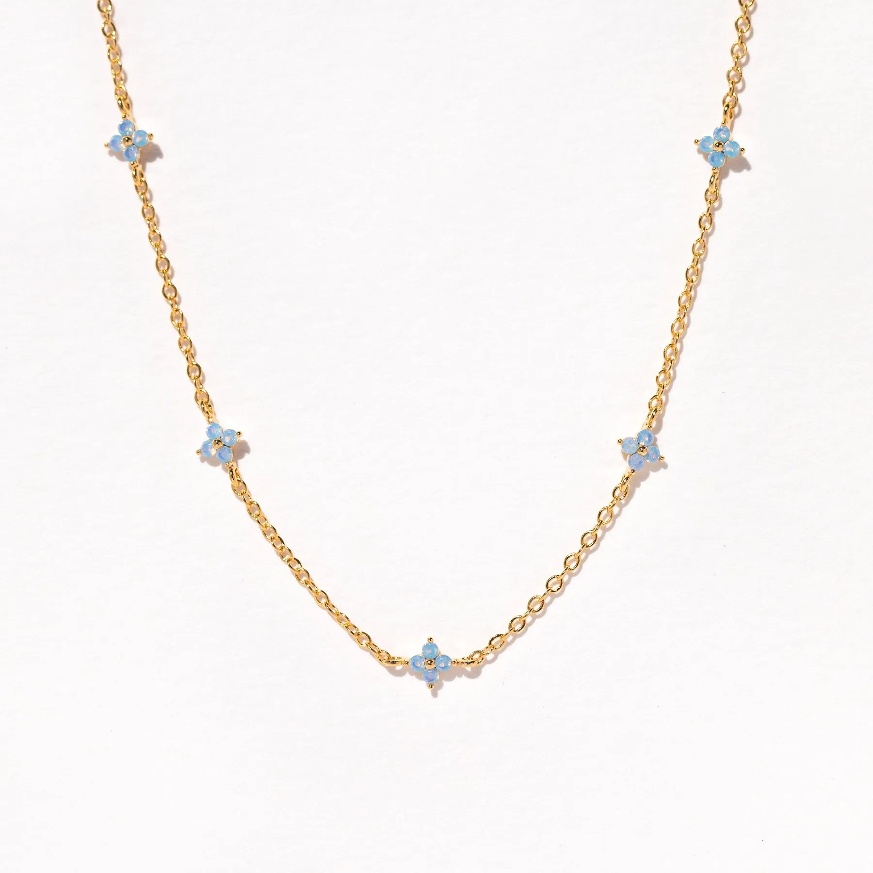 Blue Blossom Love Necklace