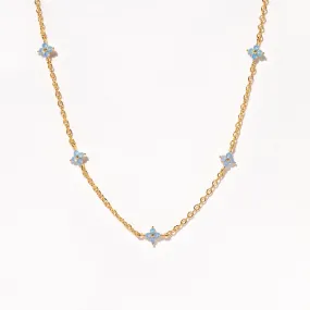 Blue Blossom Love Necklace