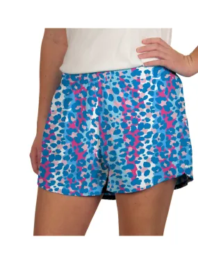 Blue Leopard Short - Girl