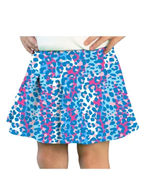 Blue Leopard Skort - Big Girl