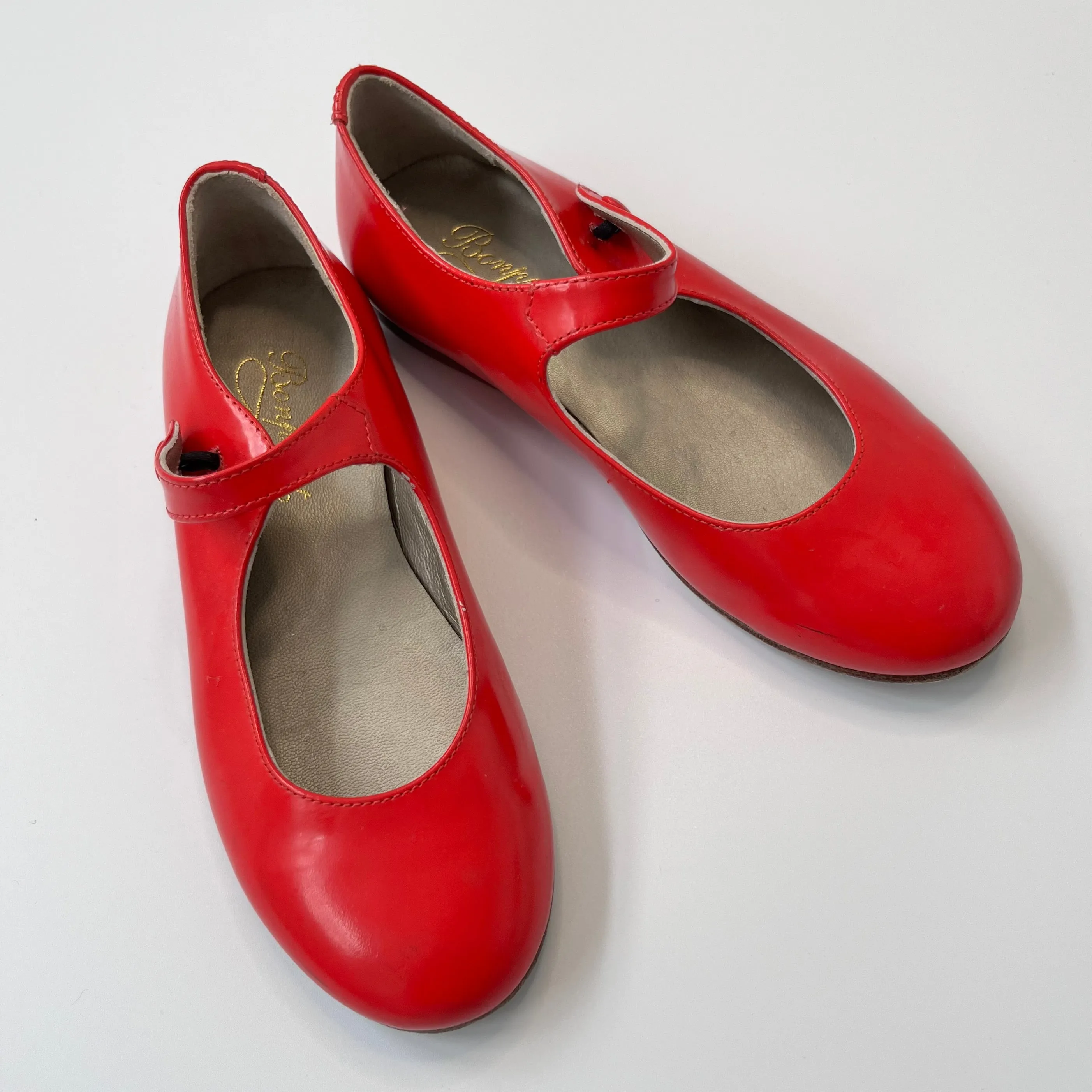 Bonpoint Red Mary-Jane Shoes: Size EU 30