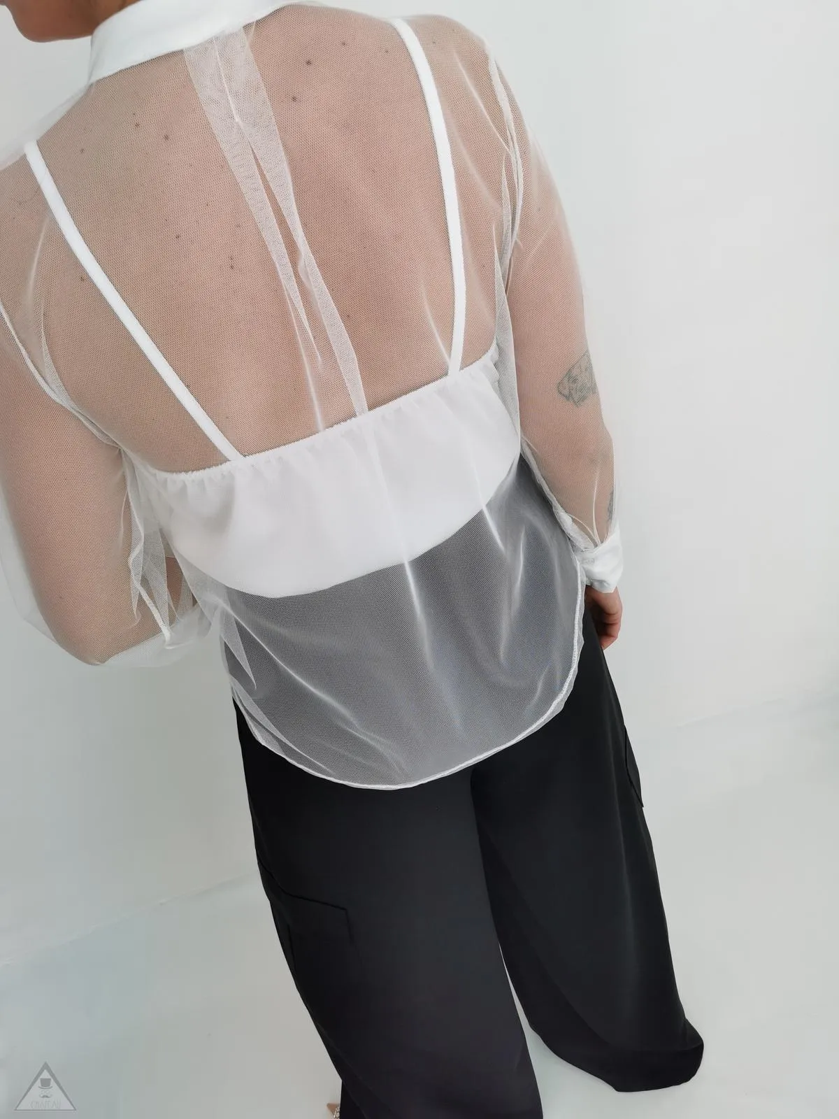 Camicia Tulle White