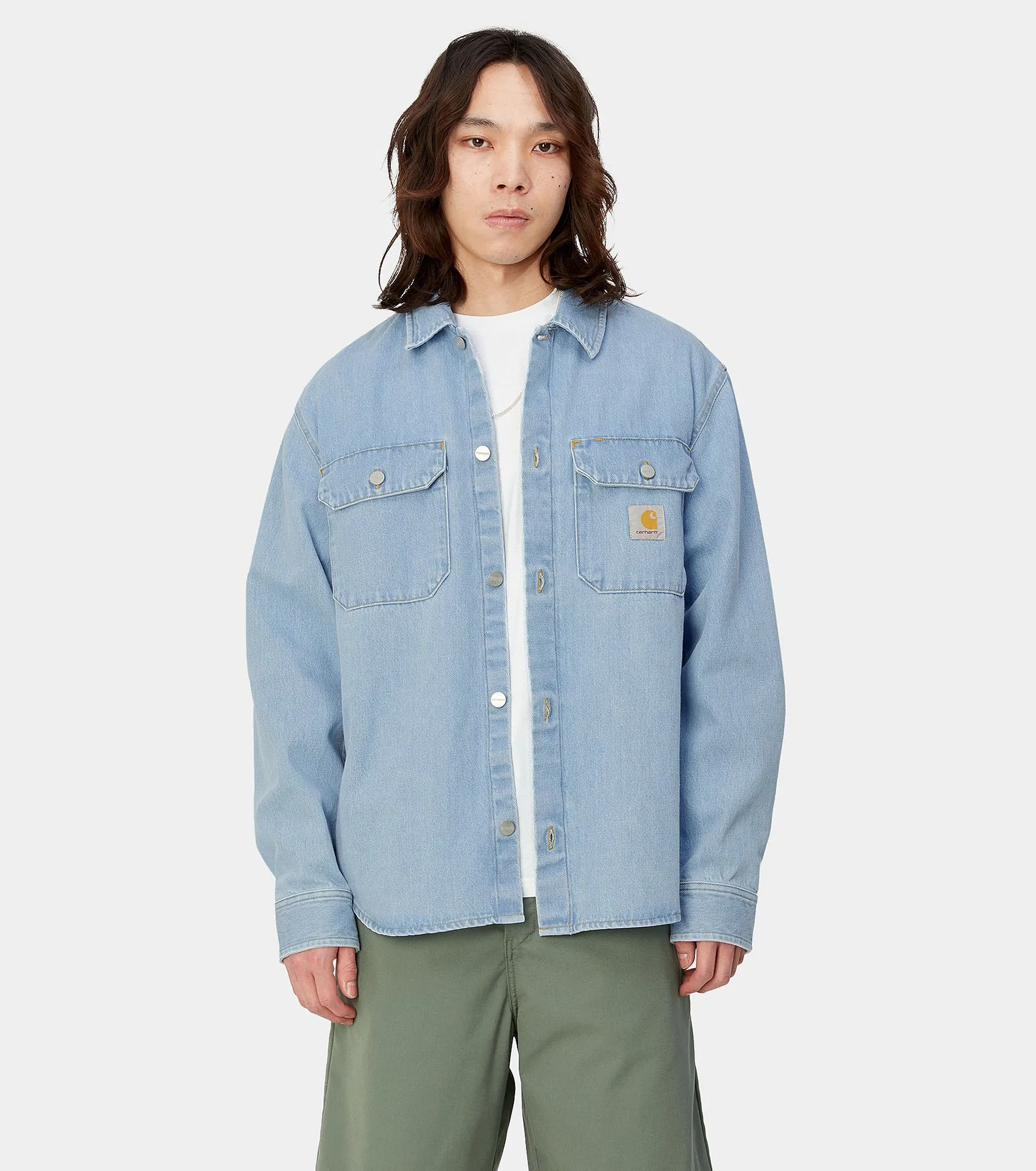 Carhartt  |Denim Street Style Skater Style Shirts