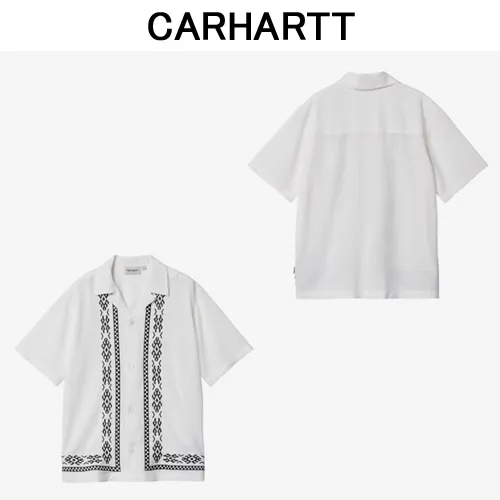 Carhartt  |Street Style Short Sleeves Logo Shirts & Blouses