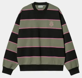 Carhartt  |Stripes Sweat Street Style Logo Sweatshirts