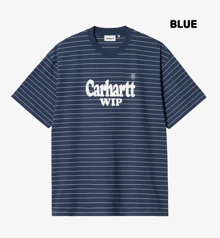 Carhartt  |Stripes Unisex Street Style Logo T-Shirts