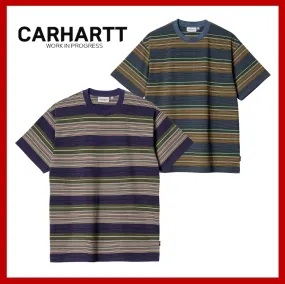 Carhartt  |Stripes Unisex Street Style Short Sleeves T-Shirts