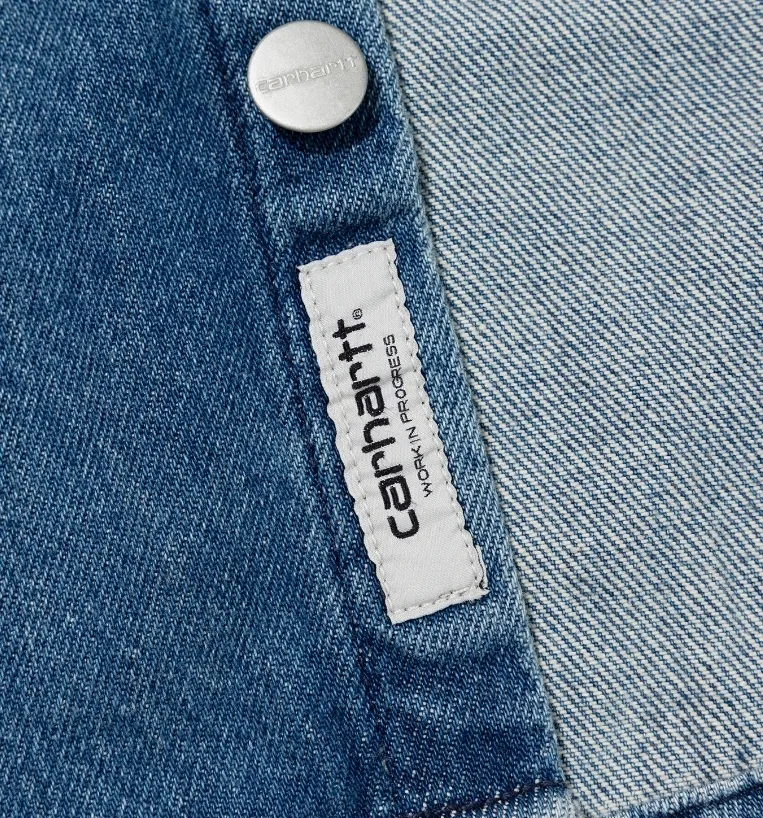 Carhartt  |Unisex Denim Street Style Short Sleeves Logo Shirts