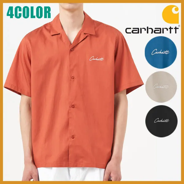 Carhartt  |Unisex Street Style Plain Cotton Short Sleeves Logo Shirts