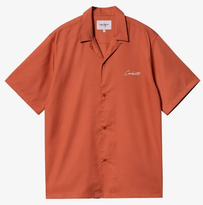 Carhartt  |Unisex Street Style Plain Cotton Short Sleeves Logo Shirts