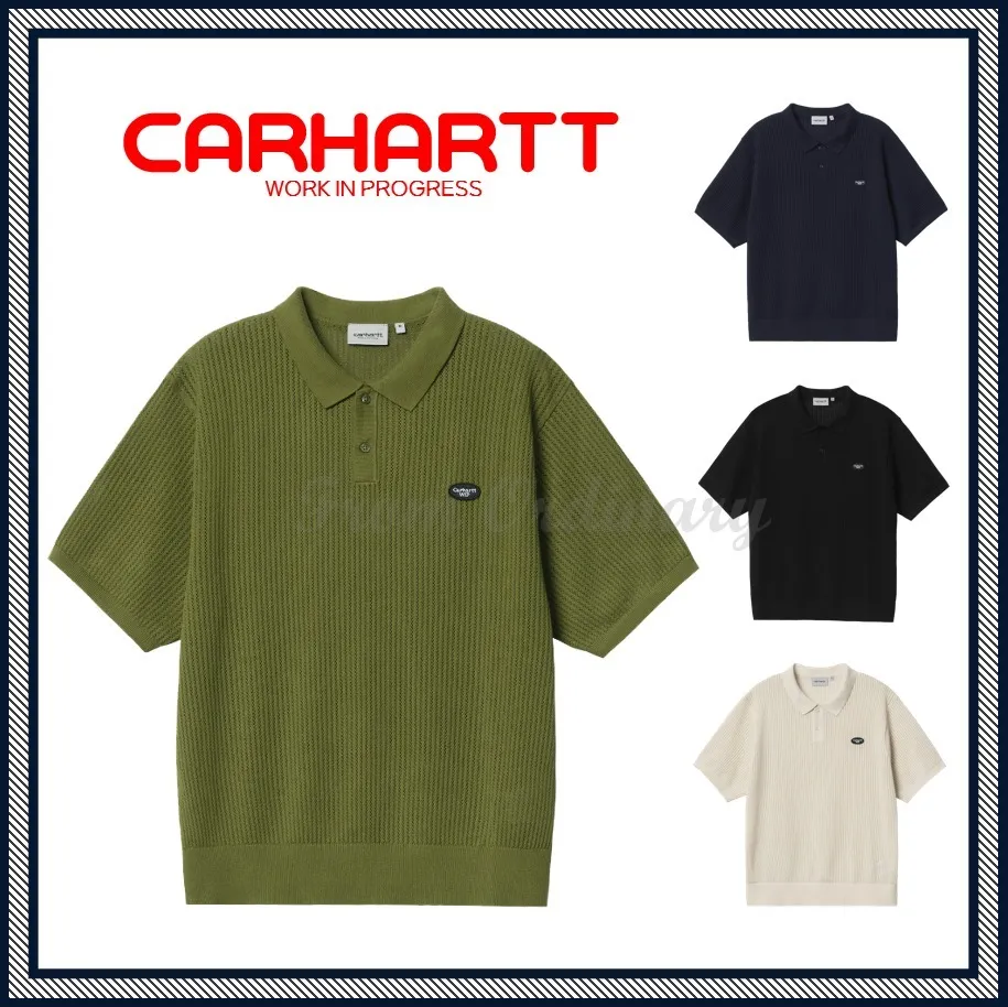 Carhartt  |Unisex Street Style Short Sleeves Logo Sweaters