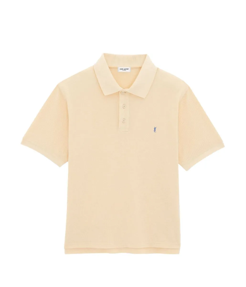 CASSANDRE LOGO-EMBROIDERED POLO SHIRT