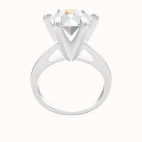 Cathedral Engagement Ring With Classic Six Prong Head