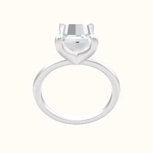 Classic Solitaire Engagement Ring With Four Prong Head