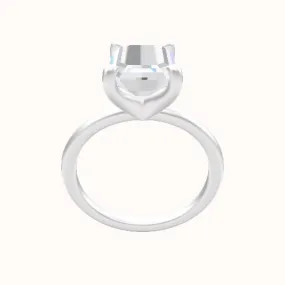 Classic Solitaire Engagement Ring With Four Prong Head