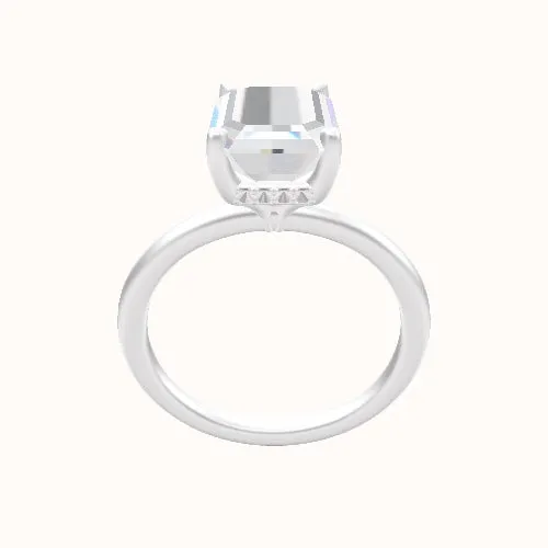 Classic Solitaire Engagement Ring With Front set gallery Head