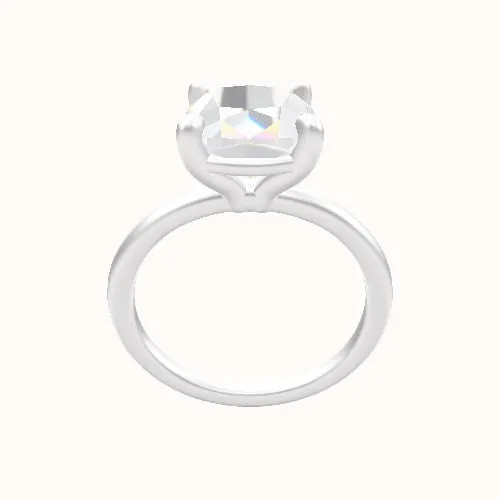 Classic Solitaire Engagement Ring With Standard Four Prong Head