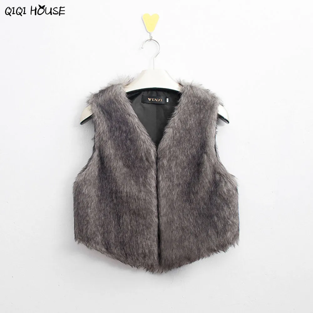 Colete Women Vest Sleeveless Coat Outerwear Hair Jacket Waistcoat Casaco De Pelo capa sin mangas del largo chaleco chaqueta SM6