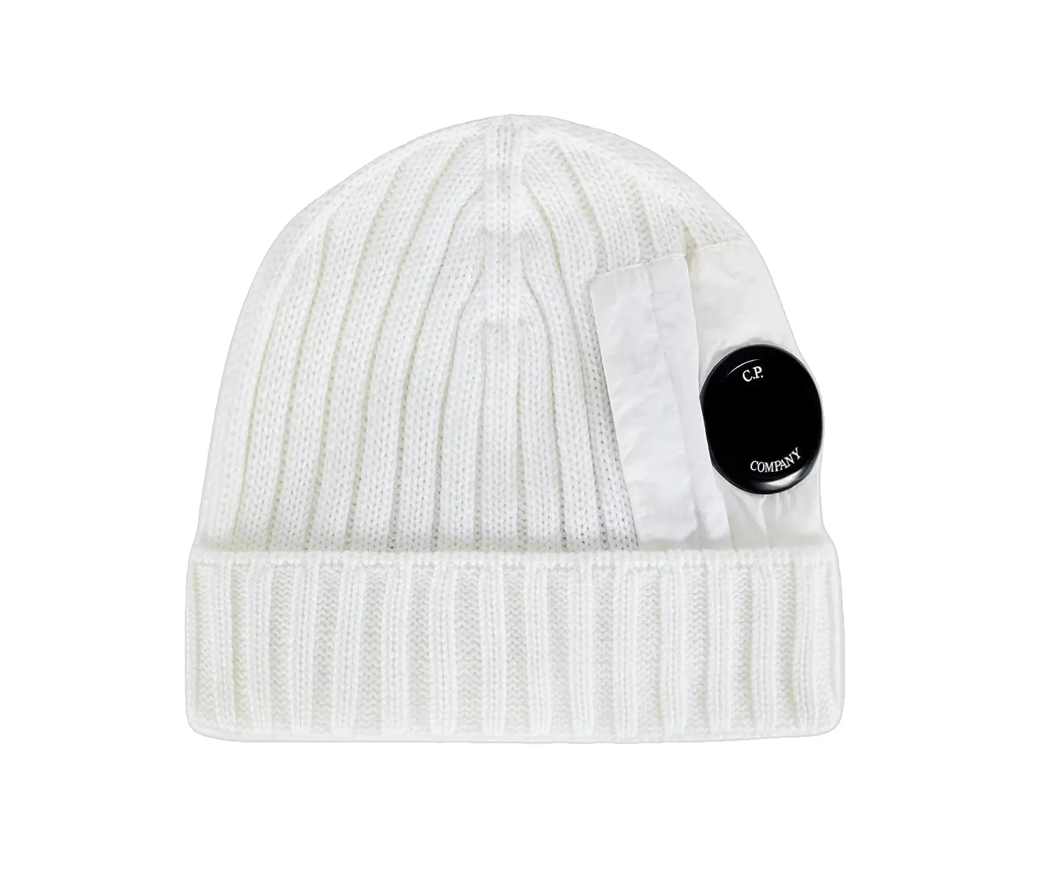 C.P. Company Bonnet Gauze White en laine