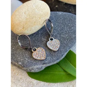 CRYSTAL HEART EARRINGS