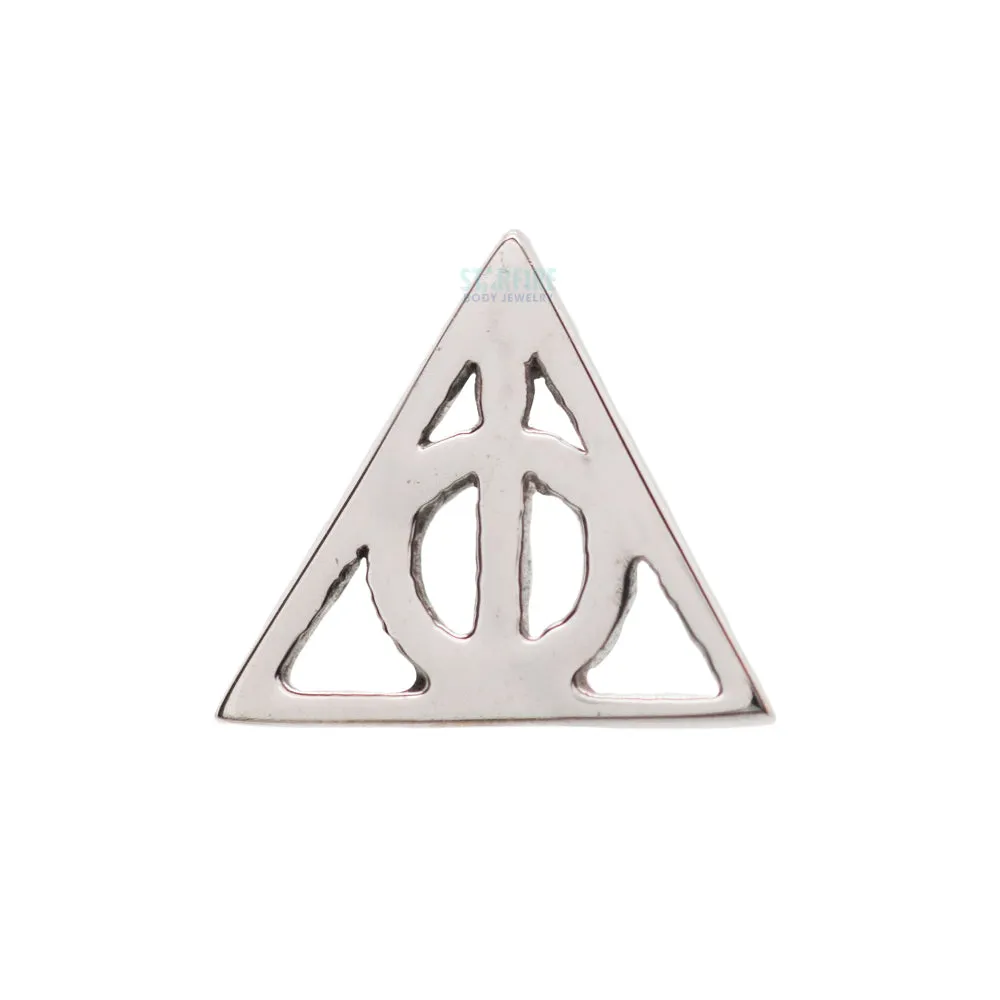 Deathly Hallows Threaded End in Gold