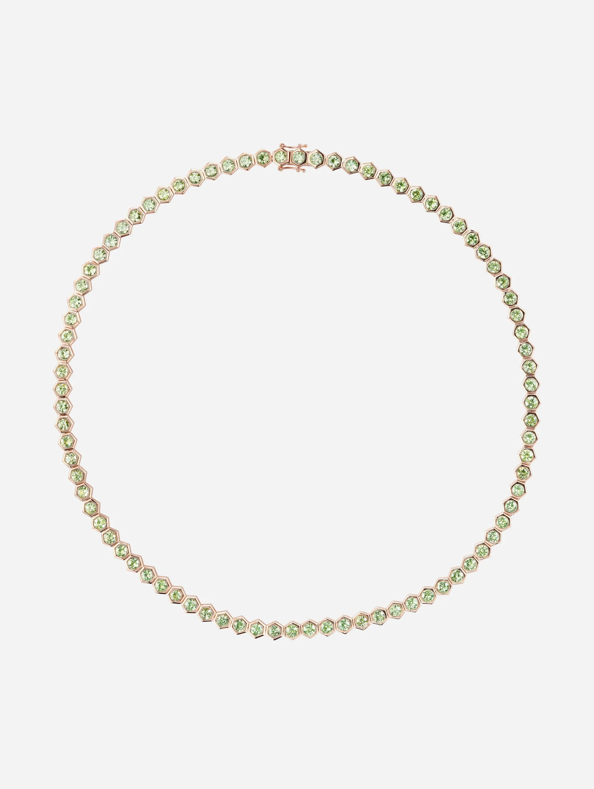 Demantoid Tennis Necklace