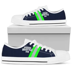 Diehard Seattle Fan Sports Low Top Shoes Navy