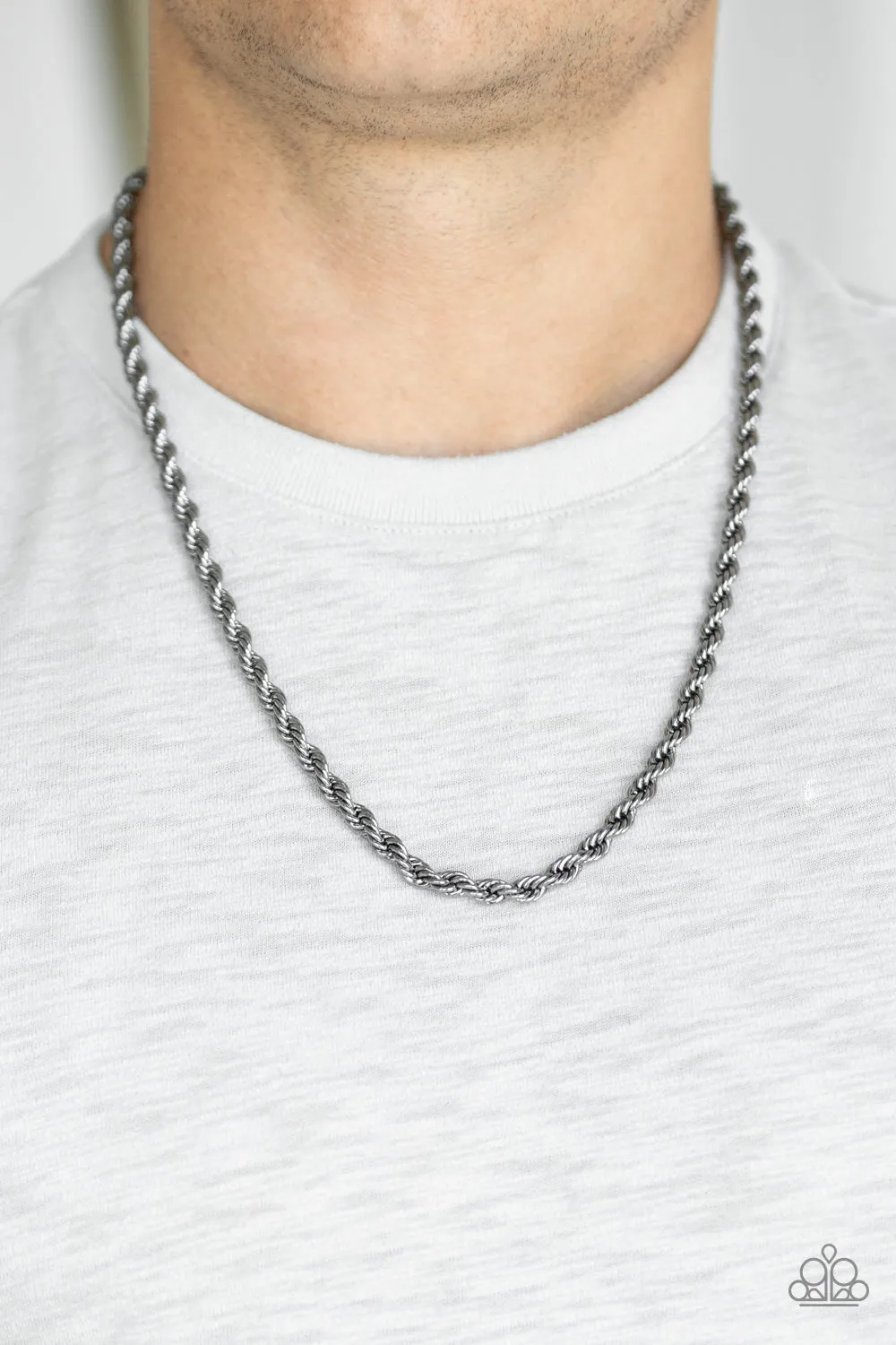 Double Dribble - Black Urban Necklace