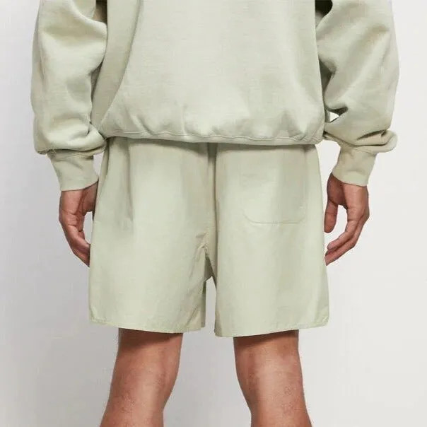 FEAR OF GOD Essentials 3M Reflective Nylon Shorts Sage