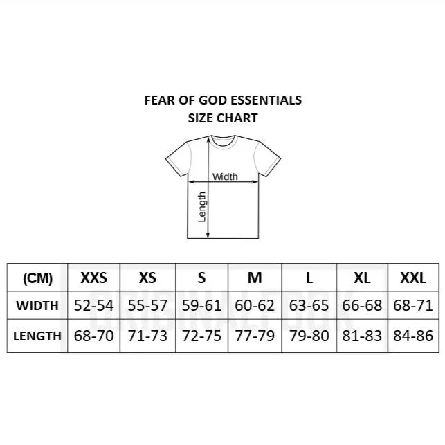 FEAR OF GOD Essentials Applique Logo Tee Tusca