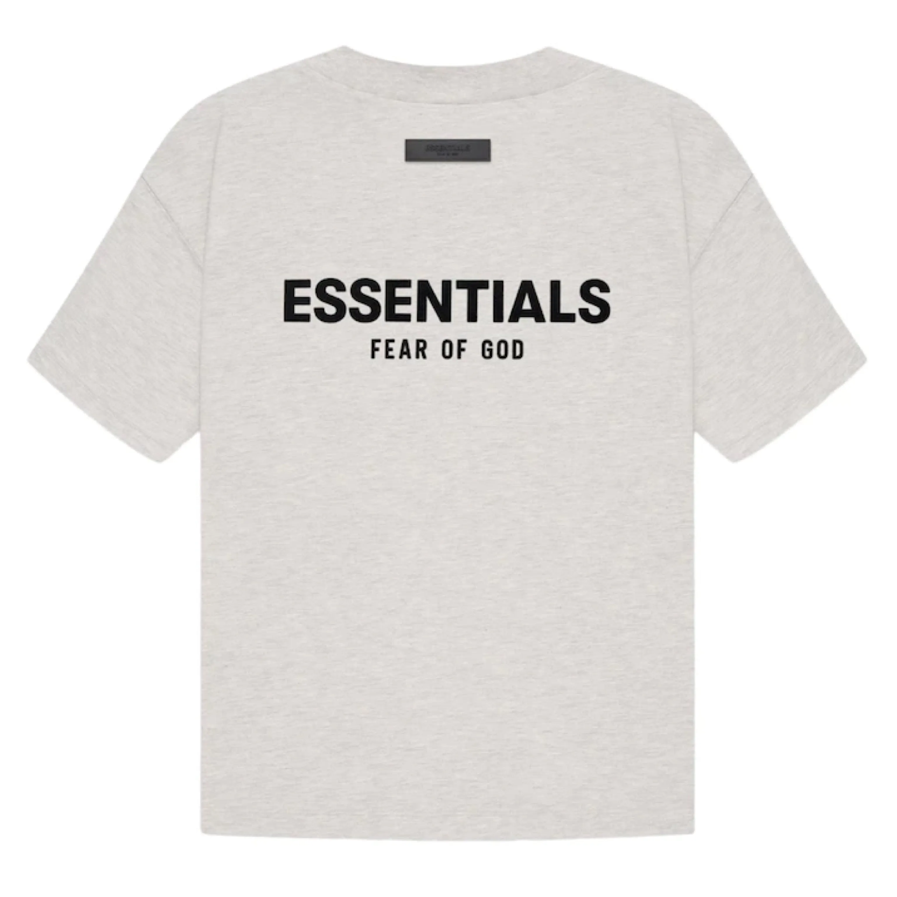 Fear of God Essentials Felt Logo Tee Light Oatmeal