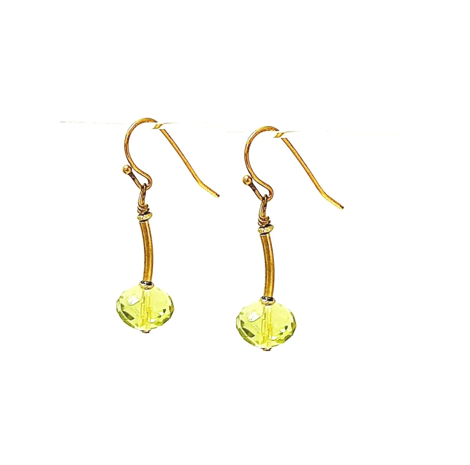 Green Bar Earrings