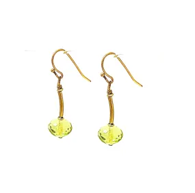 Green Bar Earrings