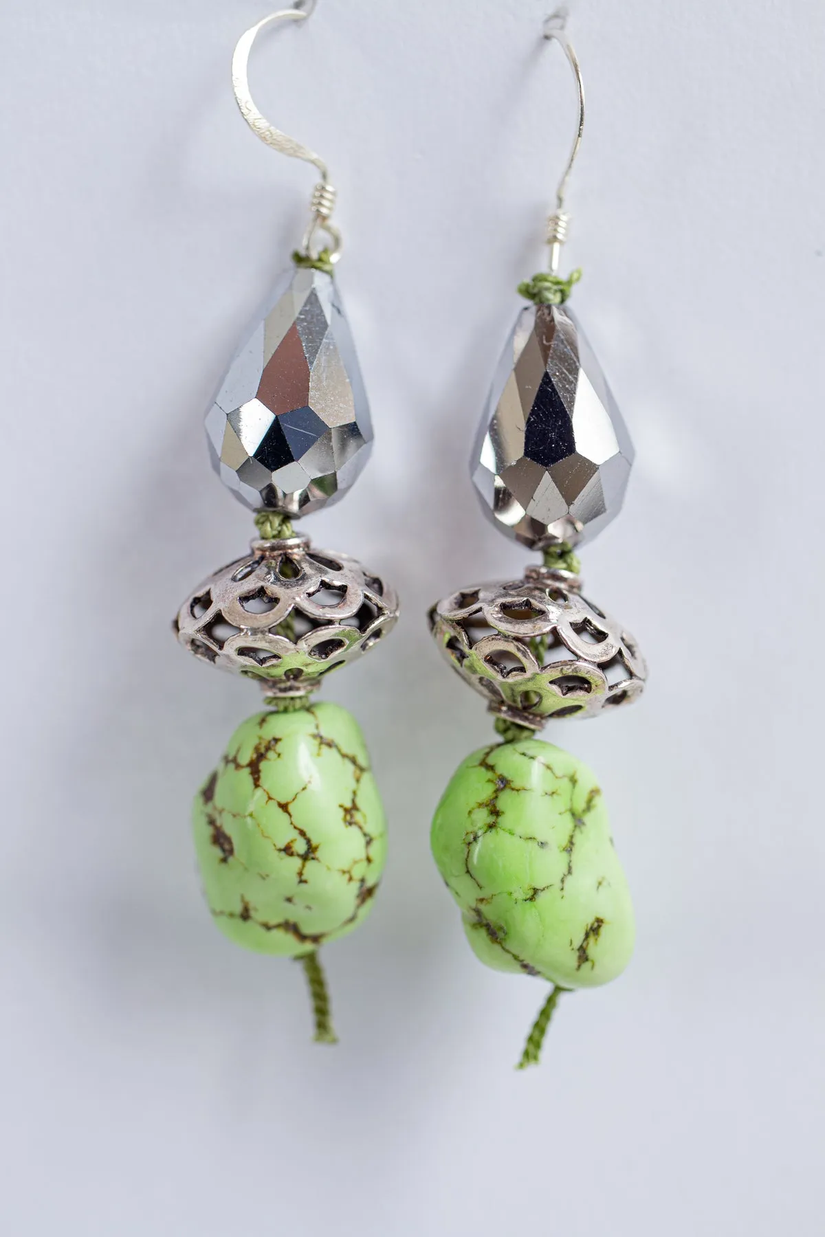 Green Magnesite Necklace & Earring Set