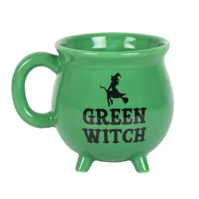 Green witch cauldron mug