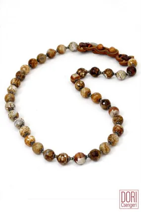 Hailey Trendy boho Agate Necklace