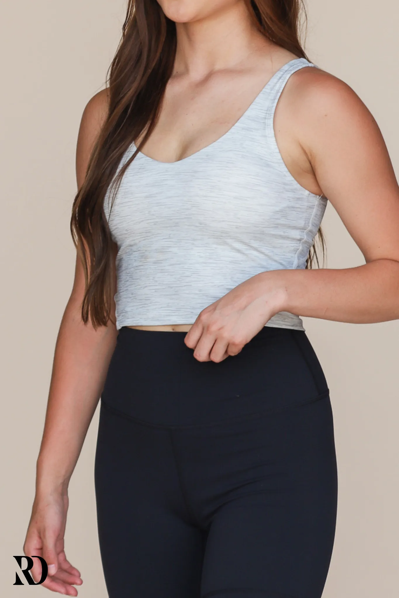 HEATHER GRAY SUPPORT TANK | RD ESSENTIALS