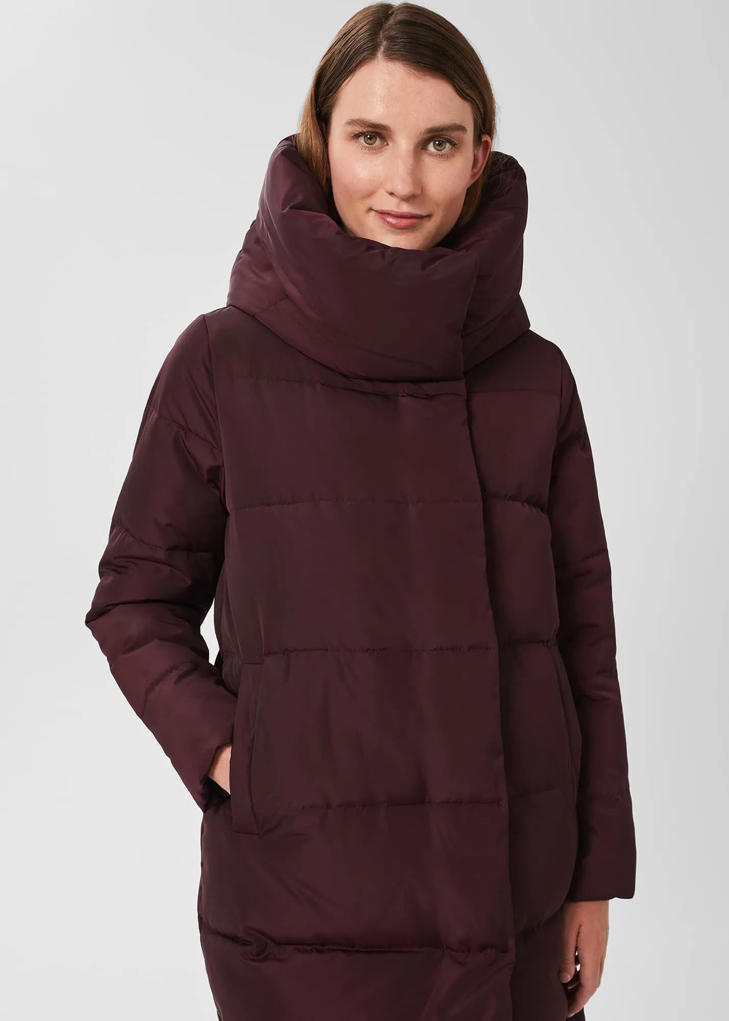 Heather Water Resistant Puffer Jacket 